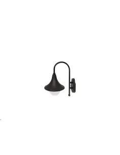 Poliplast 400408 lanterne connexion murale e27 60w ip44 elena noir