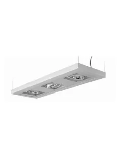 Quattrobi 6709 01 falea a sospensione 2x54w t5 bianca luce diretta e indiretta ottica lamell