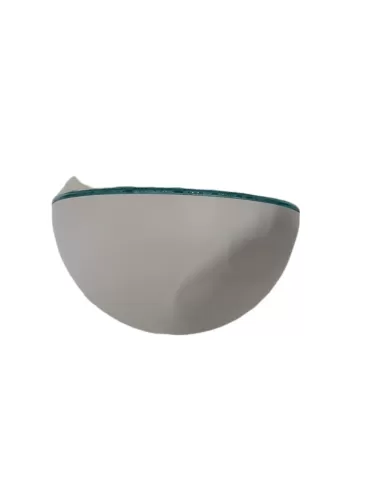 Buzzi & buzzi 7021-53 applique coral e27 bianco con cornice verde acqua