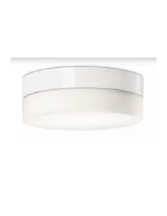 Targetti 380434 rocket plafoniera in vetro bianco acidato 1x75w g9 ip40