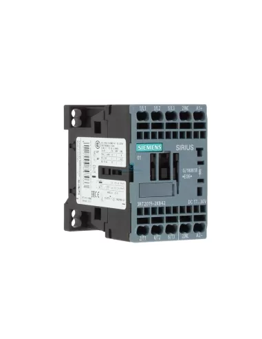 Siemens 3rt20152kb42 contactor s00 ac3 3kw 7a 400v 1nc 24vdc spring terminals