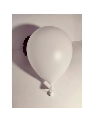 Bilumen medium wall and ceiling ballon lamp with thermoplastic diffuser 75w e27 white