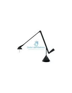 Lumina lamp da tavolo zelig 1x50w 12v gy6,35 nero anni 80