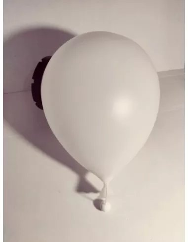 Bilumen große Wand-Decken-Ballonlampe mit thermoplastischem Diffusor 75 W E27 weiß