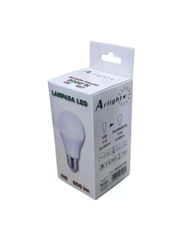 Arteleta aa609 ww lampe à LED g60 e27 9w blanc chaud