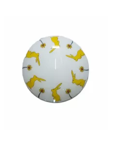 Fabas luce 2611-61-102 plafonnier lapin rond 1x60w e27