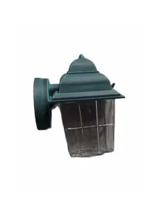 Surya 33610 e2 mini farol aplique verde cobre transparente 100w e27 ip44