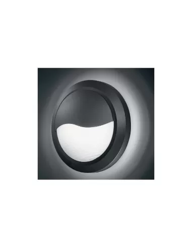 Krea design 62093 plafonnier rond anthracite avec visière 1x100w e27