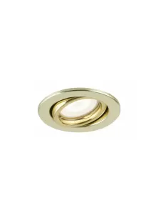 Orificio empotrable redondo orient 7mm gu5.3 12v oro