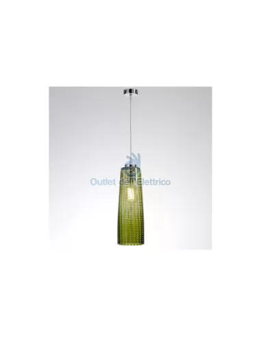 On the sides perle28 suspension h28 m cr with green and white murano glass e27