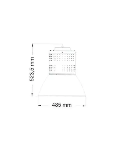 Timbre led frepi 160w (cw-5000k) 16000lm ip65 63.2