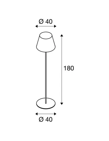 Slv 228965 lampadaire adegan anthracite