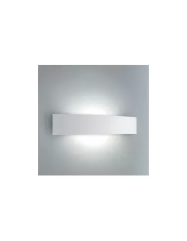 FontanaArte 5244/2BI Lampada parete riga 2X39W G5 fluorescente bianca ral 9010 opale