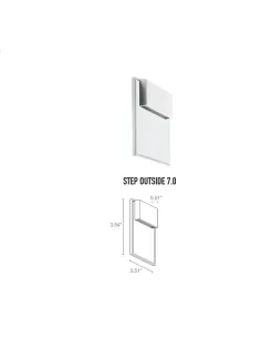 L&l SP70000AG Step 7.0 2W 24VDC 5000K grauer Diffusor