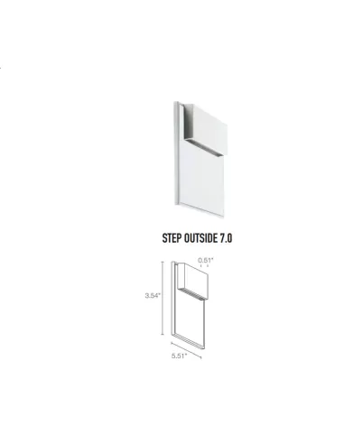 L&l SP70000AG Step 7.0 2W 24VDC 5000K diffusore grigio