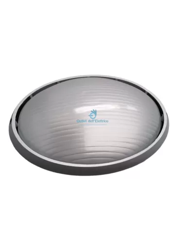 Relco 211SA/SIL Plafonnier rond pour extérieur 1x100w argent e27 ip54