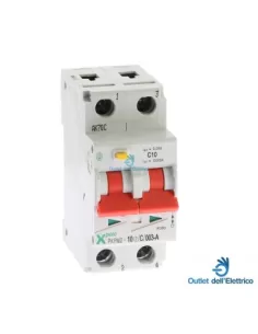 Eaton 108109 Pkpm2-10/2/c/003-a differential circuit breaker 2p 10a c0,03-a 10ka