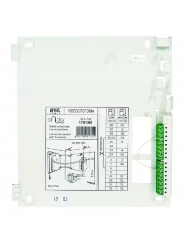 Urmet 1701/60 Universal bracket w/clamps.