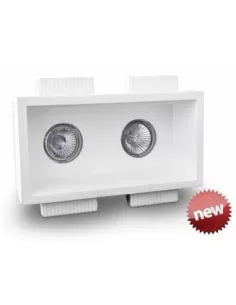 Belfiore 4086.004.L04 Foco de yeso con 2 luces LED 2x3