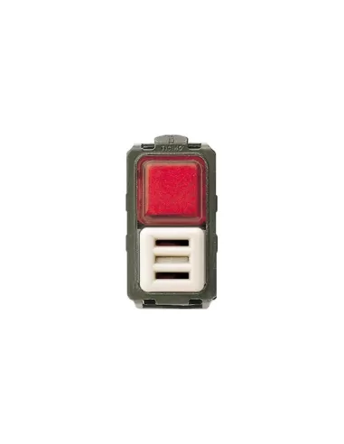 Bticino 5065r support de lampe magique rouge buzzer 24vac 5065r