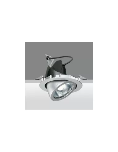 Iguzzini recessed spotlight pixel plus large aluminum 150w 230v e27 gray directional 3 4277 015 0