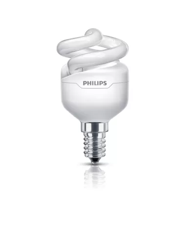 Philips Mtor12y5e14 Tornado espiral 5w ww e14 220-240v 2700k caliente