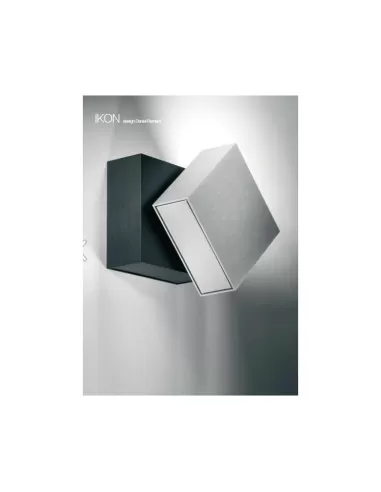 Targetti 1v7595 ikon adjustable wall light hqi 70w anodized