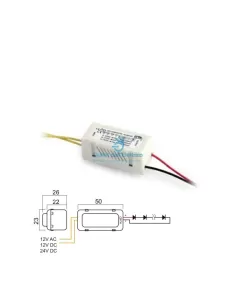 Ligne lumineuse 89171 conv fini 24vdc//12vdc//12vac 600ma