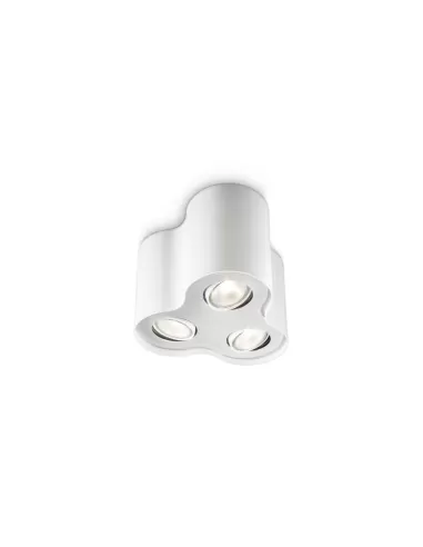 Philips 563333110 black - 3 halogen spots white cylinder - 3x50w