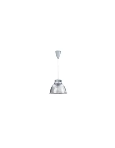 Pata 45005 suspensión trendy cúpula transparente aluminio rayado e27 150w tess cable gris