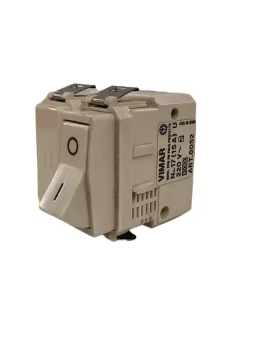 Vimar 08052 Serie 8000 Interruptor Magnetotérmico 2P 1Prot 15A 220V 3Ka