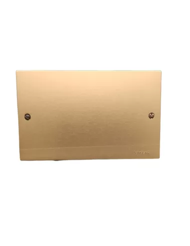 Vimar 08660.BR 3-Module 8000 Series Aluminum Box Cover with Bronze Snap