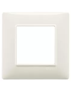 Vimar 14642.06 Plana Placca 2 Moduli Bianco Granito