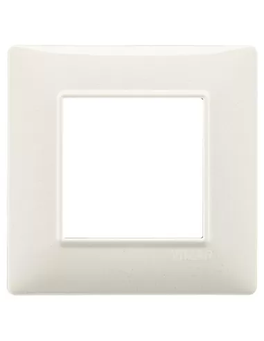 Vimar 14642.06 Plana Placca 2 Moduli Bianco Granito