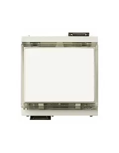 Vimar 17020.B Idea Modulo Stretto Pulsante Targhetta Portanome 1P No 10A 12-24V Bianco compatibile solo con supporti 2 moduli