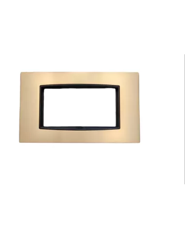 Vimar 20654.21 Classic Plate 4 Module Satin Gold