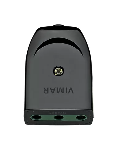 Vimar 2P T 16A Axial Black Socket 00222 Plugs and Sockets