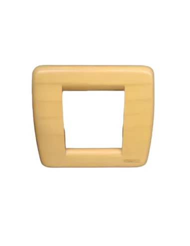 Vimar 17093.51 Placca Rond� 1-2 Moduli Legno Acero