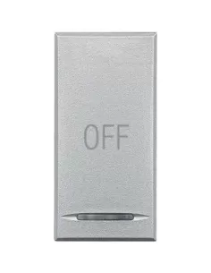 Bticino hc4915aa axolute key cover with 1 module off symbol light grey