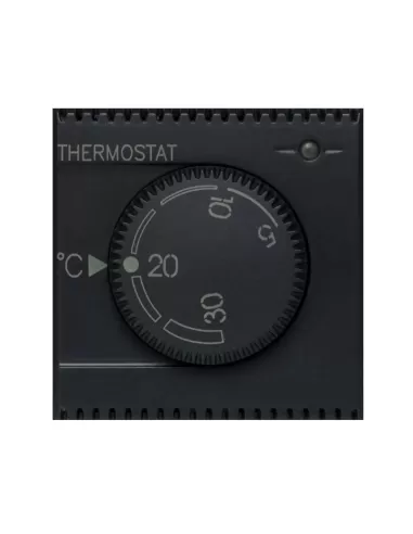 Ave 445085 thermostat électronique avec bouton 230v 2 modules couleur gris tekla