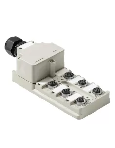 Weidmüller sai-6-m 4p m12 passive sensor-actuator distributor, m12, hood version