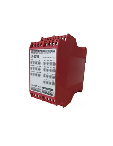 Pizzato cs mf202m0-p3 pre-programmed multifunction module, up to sil 3 pl and category 4