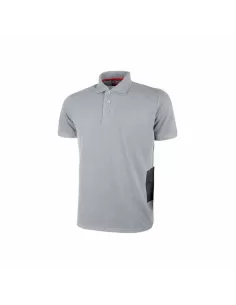 U Power EY125GS-XL Gap Polo Grau Silber Größe XL