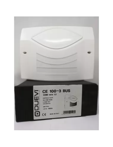 Duevi ce100-3 central anti-theft bus 48 bit - 100 radio zones - 3 wired zones - GSM