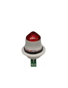 Sirena 38183 ldspl24da3 micro segnalatore led lampeggiante rosso 24vac//dc ip66