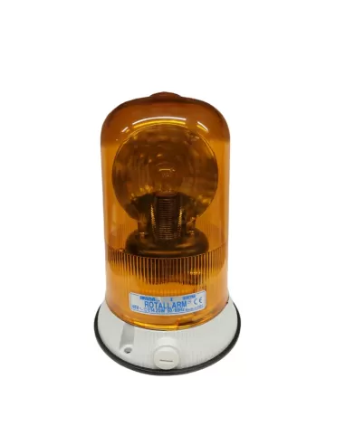 Sirena 63032 rapbl48a2 rotalarm luz intermitente giratoria naranja 25w 48vac e14 ip65