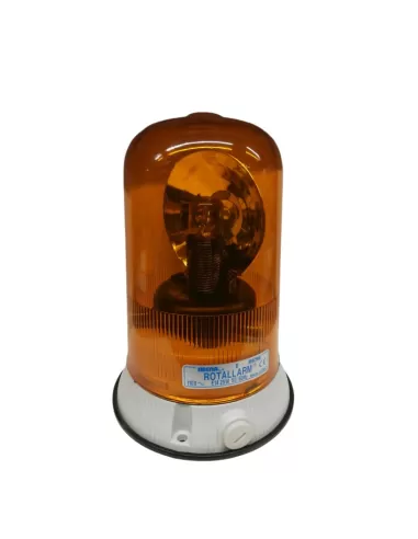 Sirena 63038 rapbl110a2 rotalarm luz intermitente giratoria naranja 25e 110vac e14 ip65