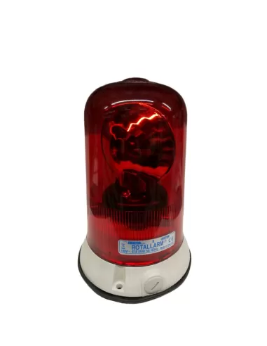 Sirena 63039 rapbl110a3 rotalarm luz intermitente giratoria roja 25e 110vac e14 ip65