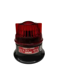 Sirena 80118 microlamp n lampeggiante 110vac ip65 rosso