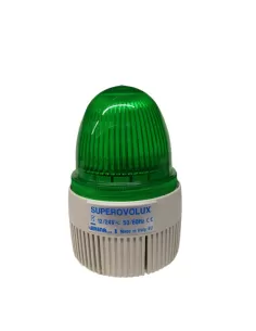 Siren 31484 superovolux flashing green led acoustic 12 24vac//dc 32 sounds 96db ip65